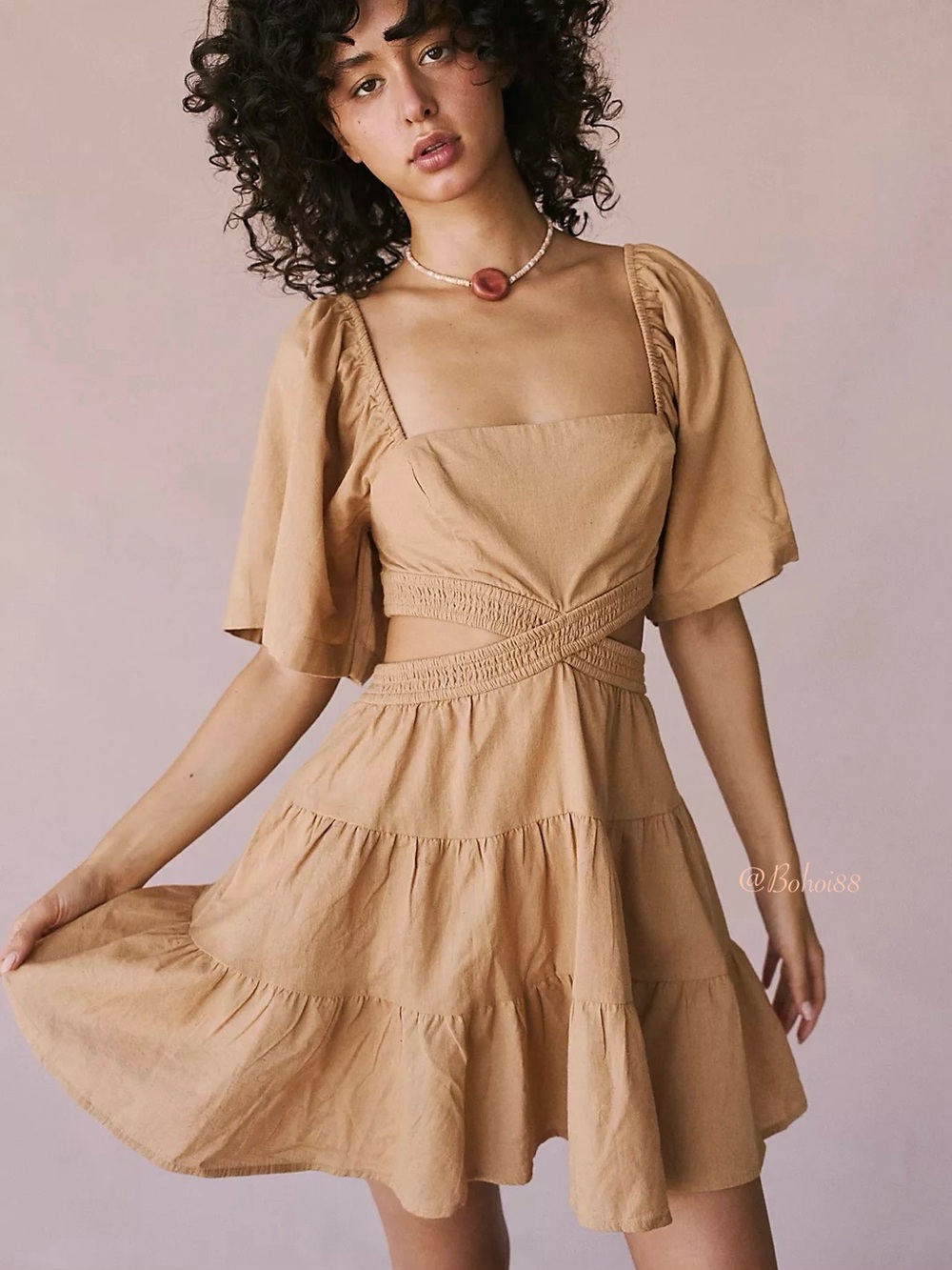 NWT Free People Cross Of Sunlight Mini Dress